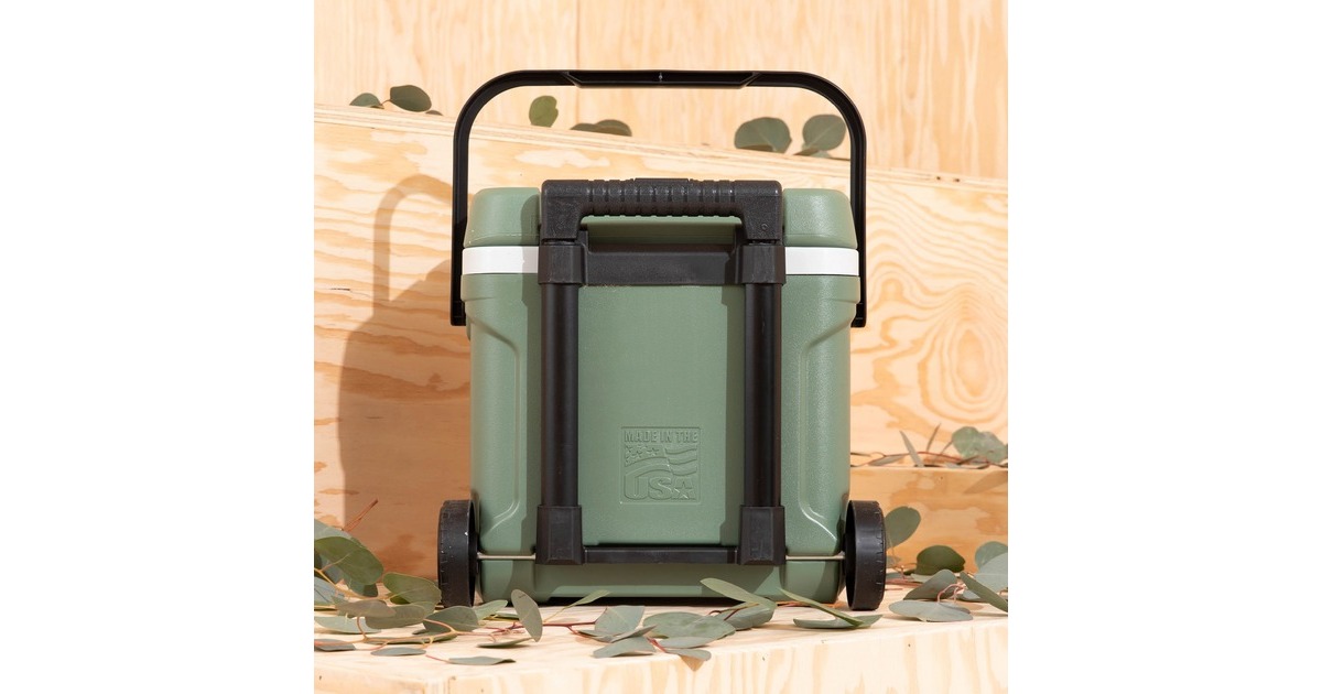 IglooECOCOOL Latitude 16 Roller koelbox  (Groen/wit)