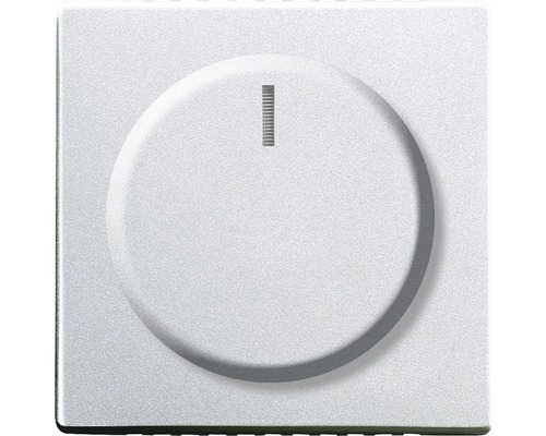 Busch-Jaeger 6540-83-102 Centraalplaat met draaiknopafdekking voor dimmer Future Linear aluminium zilver
