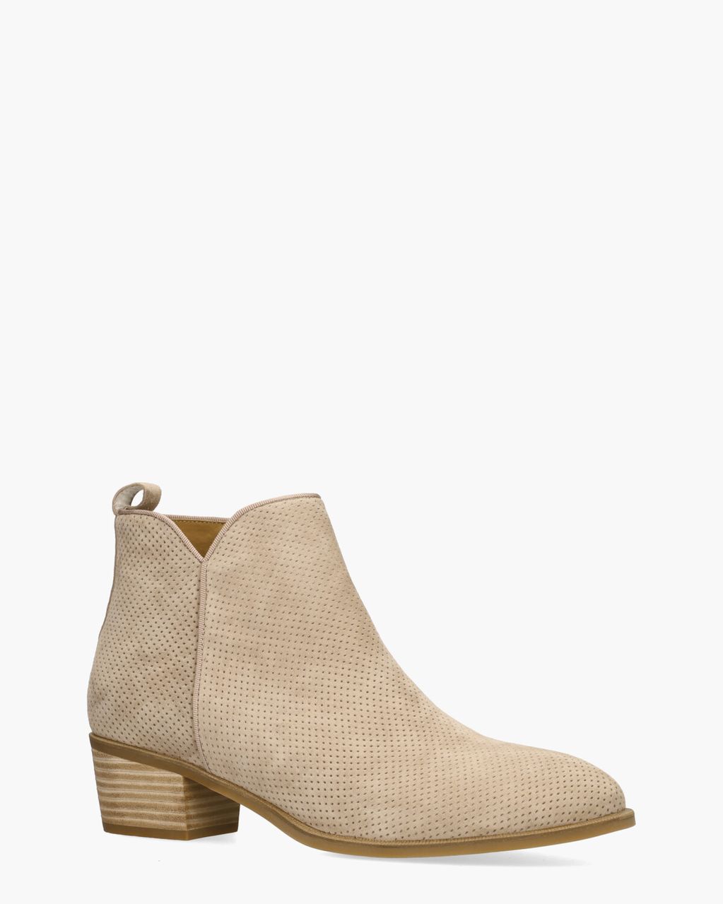 Di Lauro Wienie Beige Dames Enkelboots