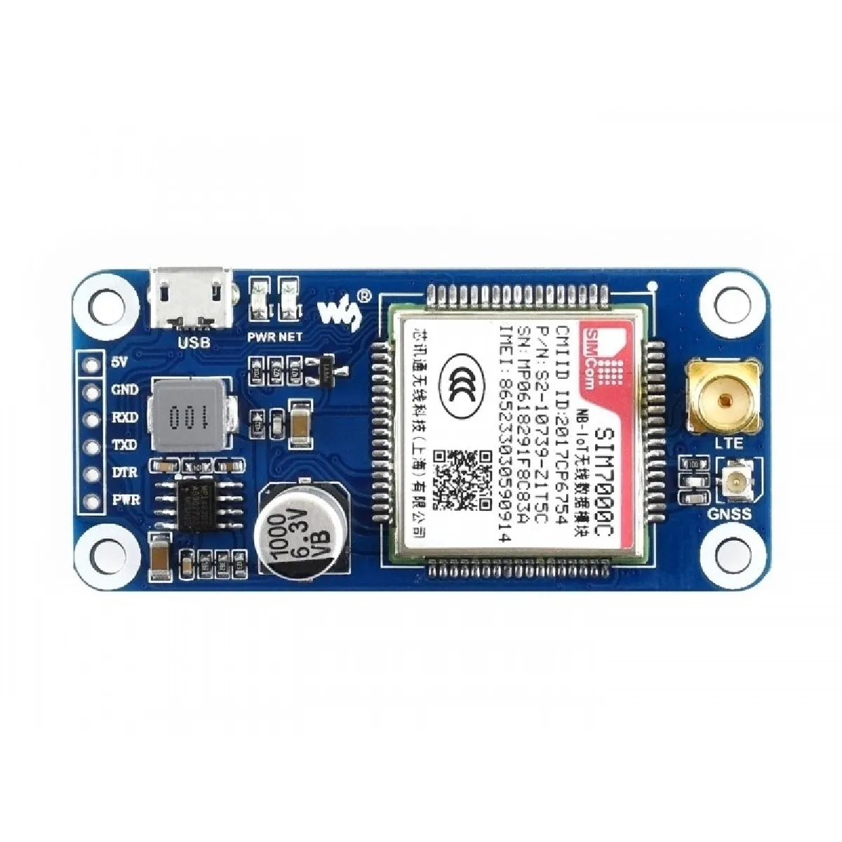Wewoo Waveshare Module NB-IoT pour Raspberry Pi