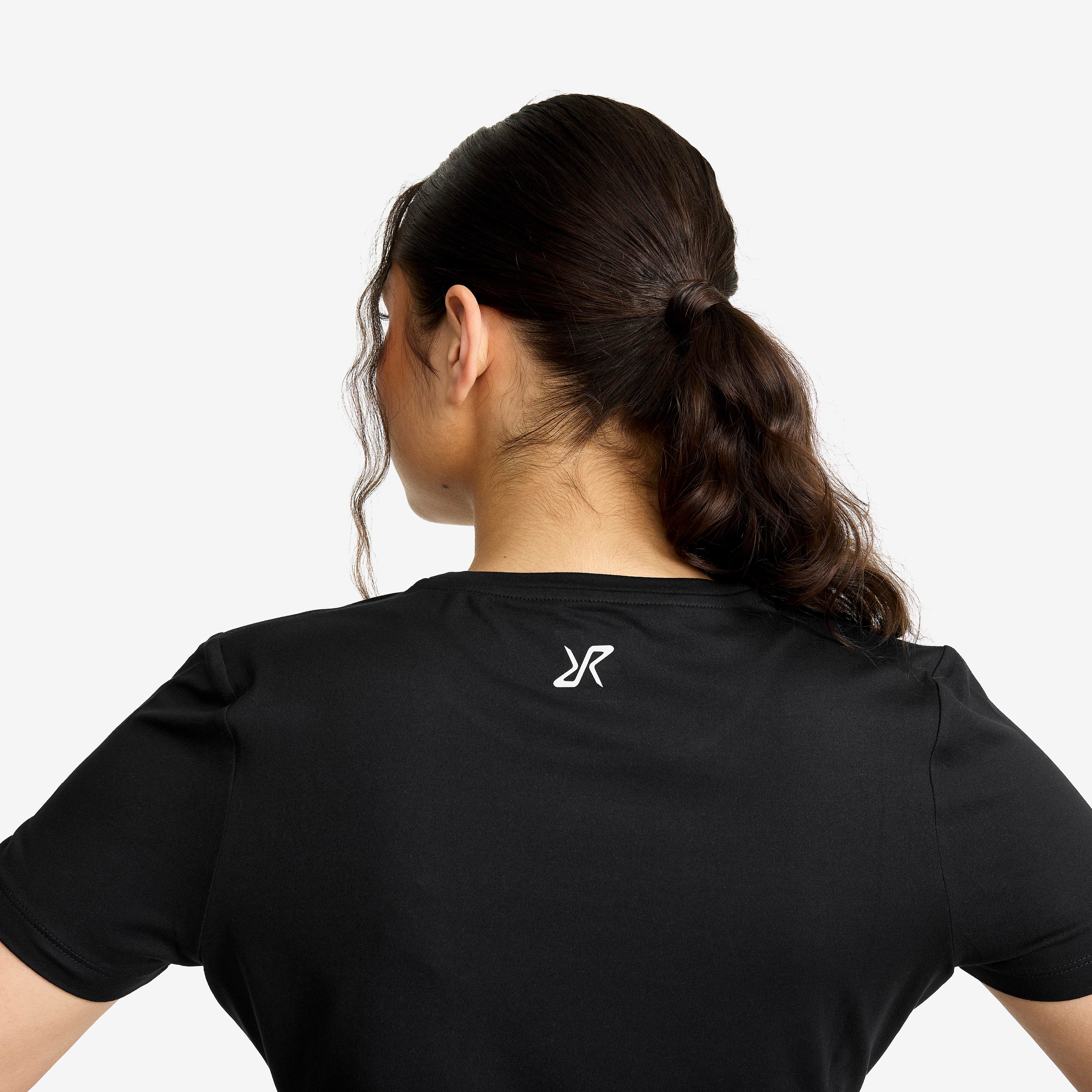 Mission Logo T-shirt Dame Black