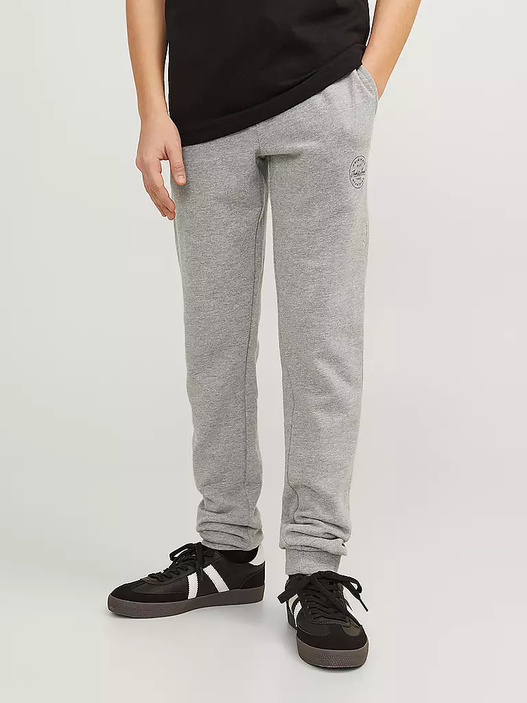 JACK & JONES Jungen Jogginghose JJIGORDON grau