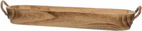 Intratuin decoratieschaal met touw naturel 60 x 18 x 9 cm