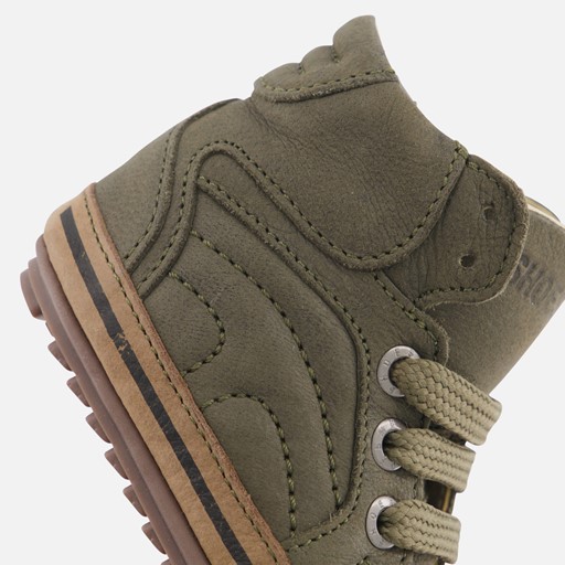 Shoesme Babyschoenen groen Leer