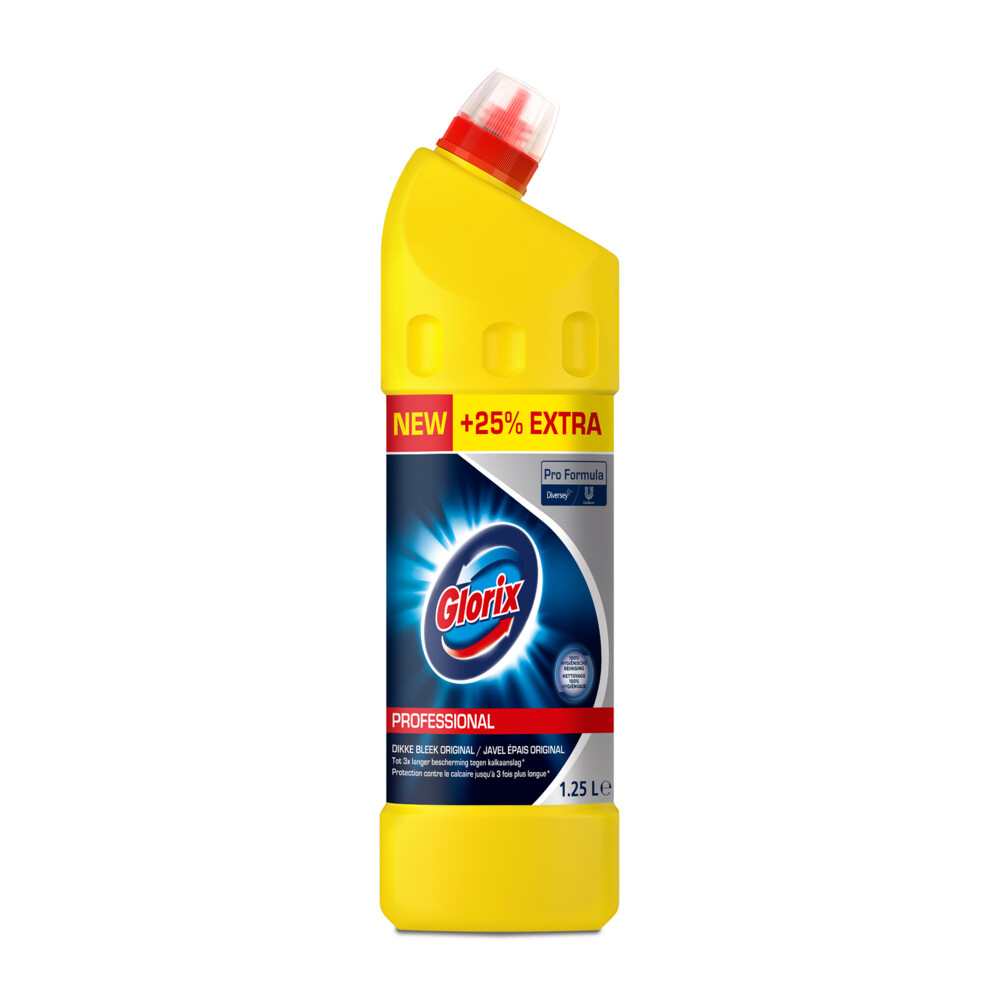 Glorix Professional Toiletreiniger Dikke Bleek Original Pro Formula1,25 liter