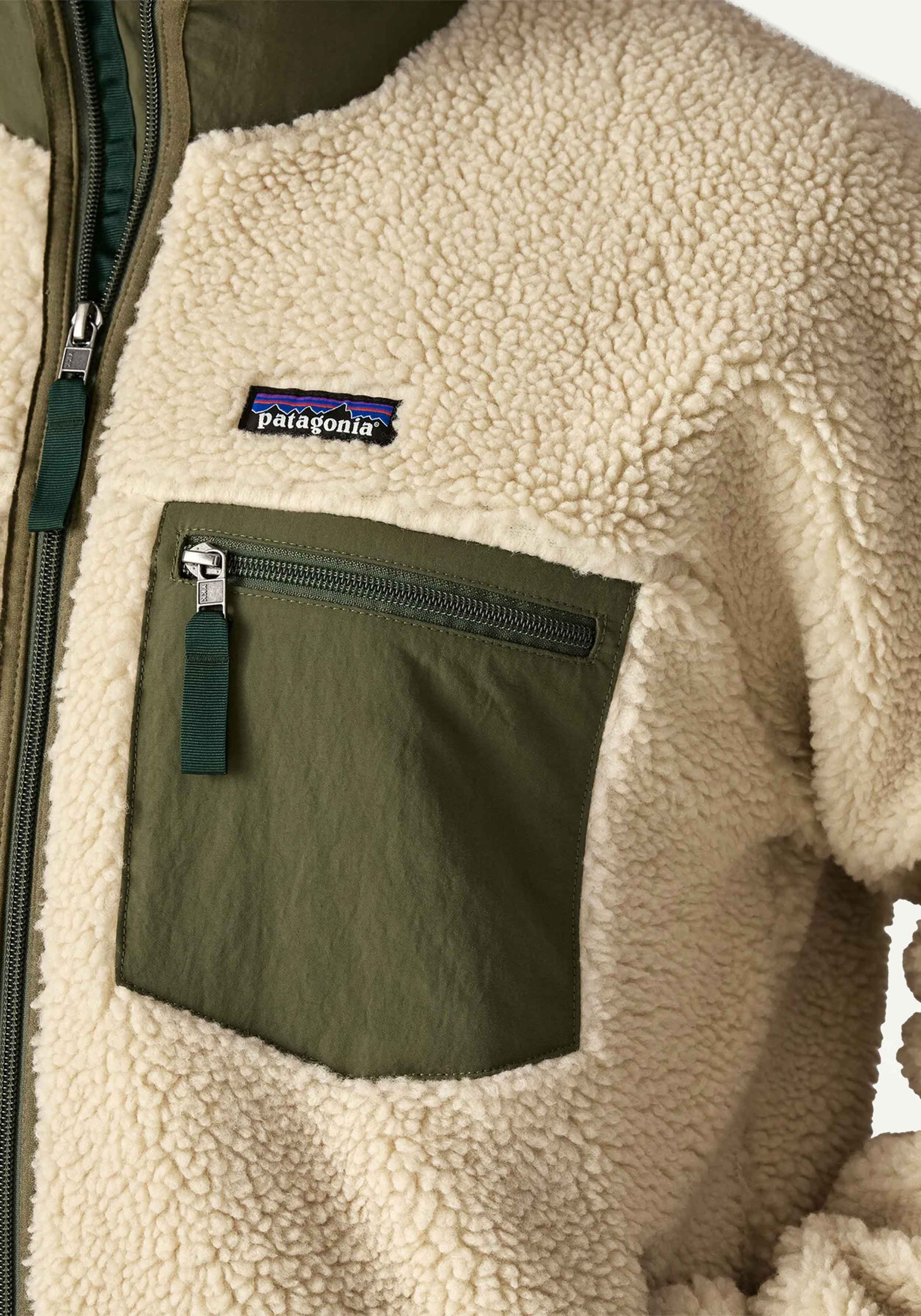 Patagonia Fleecejacke M's Classic Retro-X Jacket Dark Natural w/Basin Green