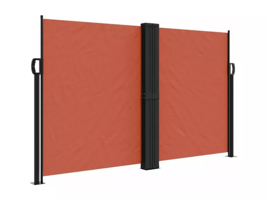 Auvent latéral rétractable terre cuite 140x600 cm