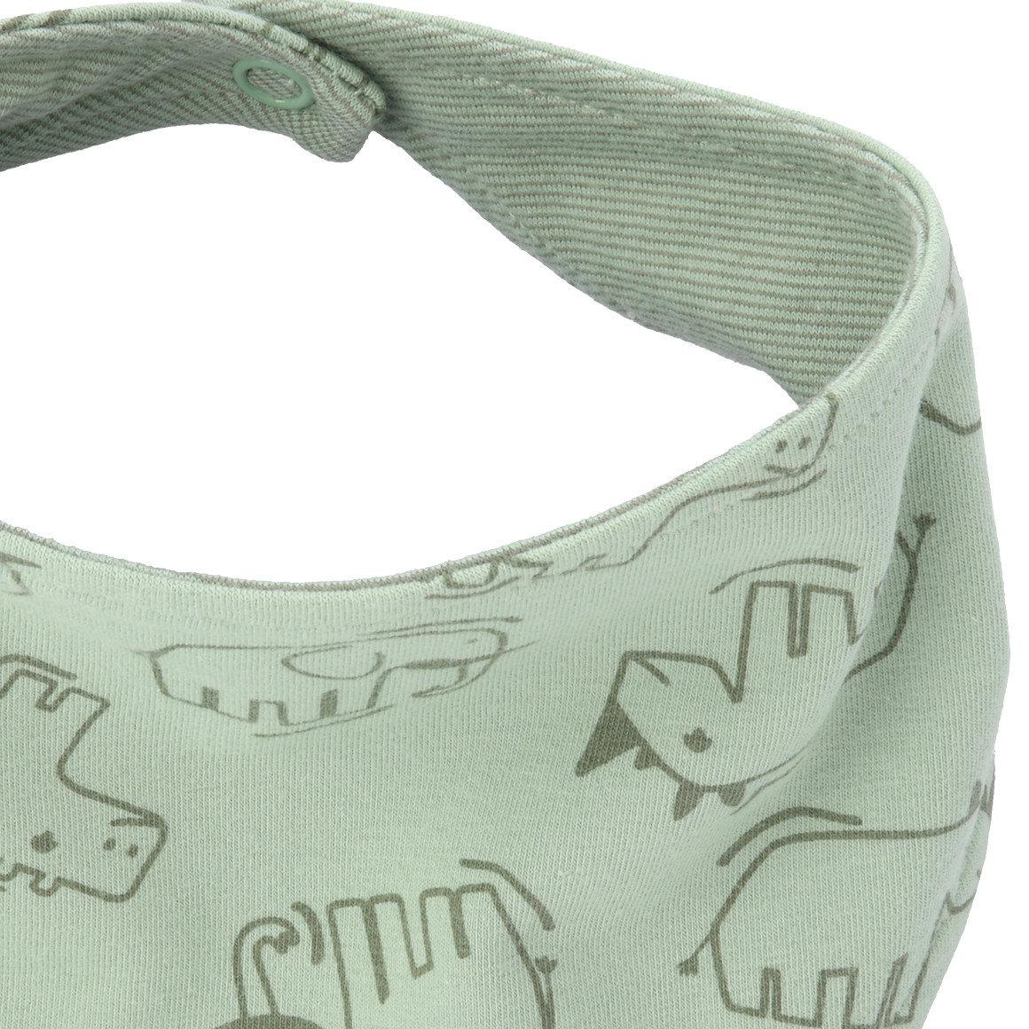 Topomini Baby Bandana mit Tier-Motiven oliv