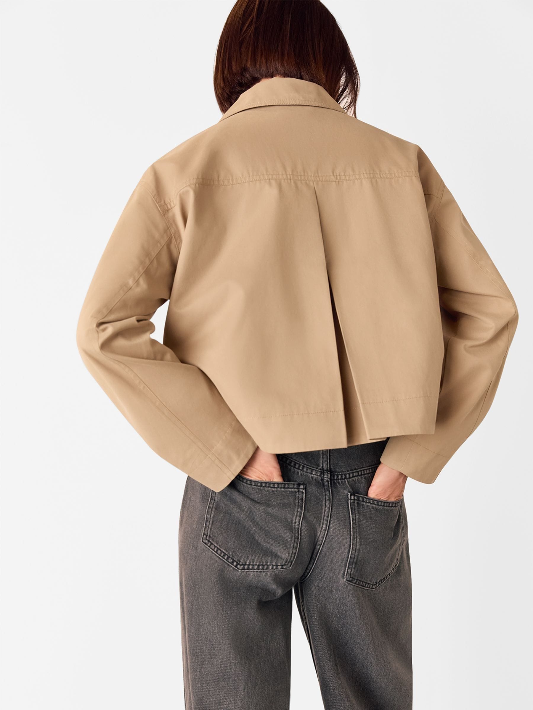 Whistles Short Cotton Trench Jacket