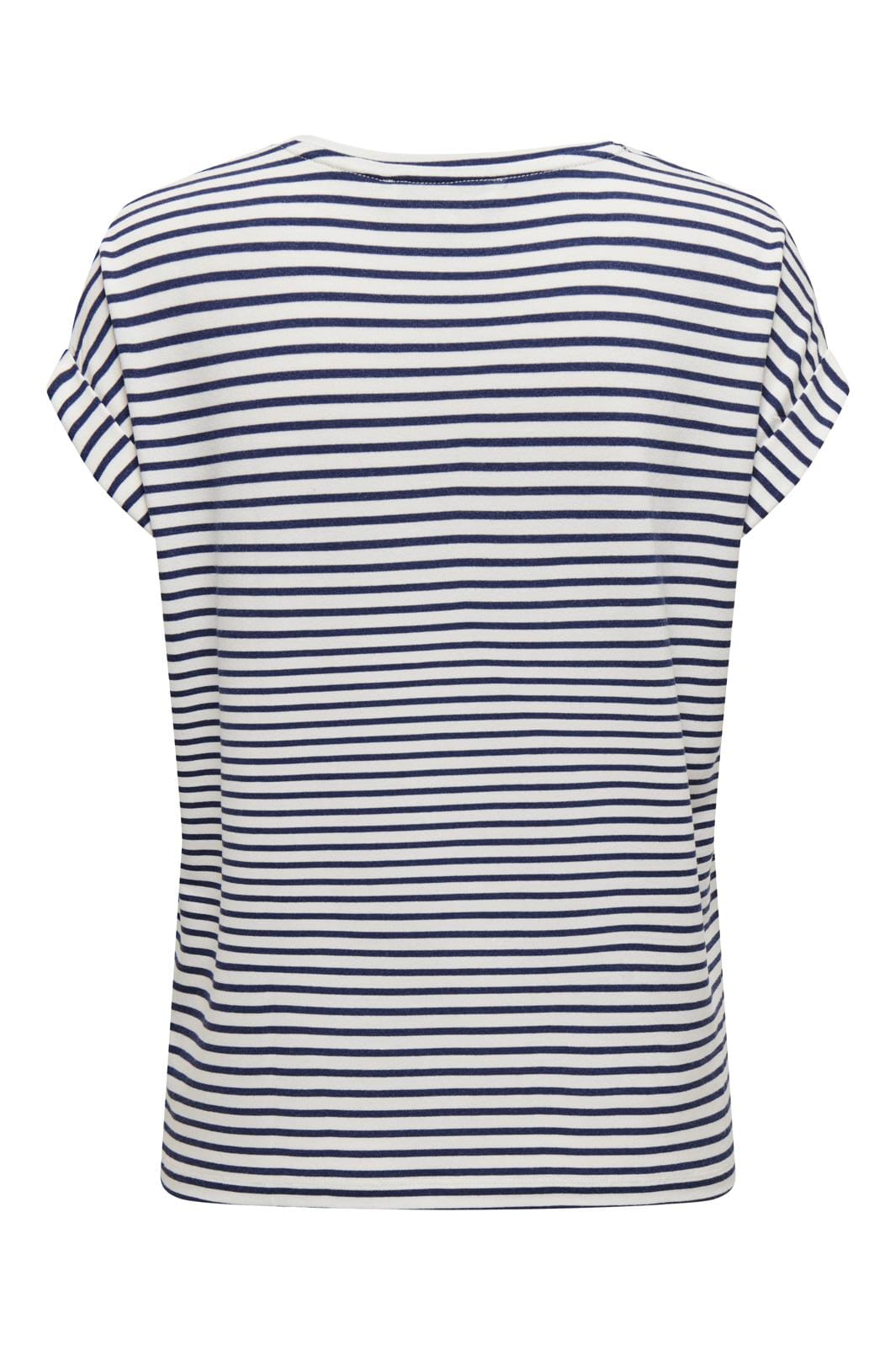 Only Onlmoster Stripe S/S O-Neck Top 4448024 cloud dancer naval academy