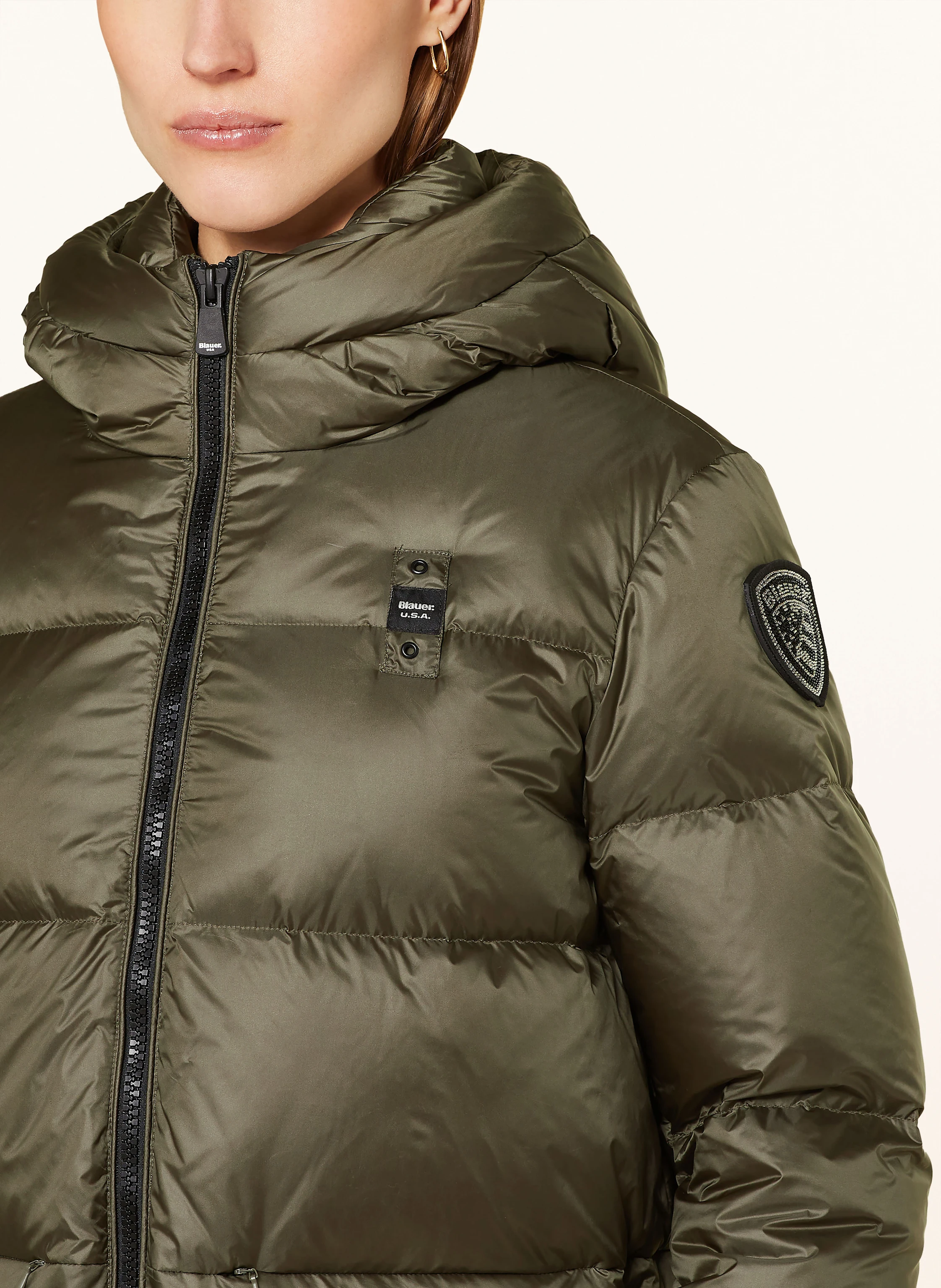 Blauer Daunenmantel CELIA