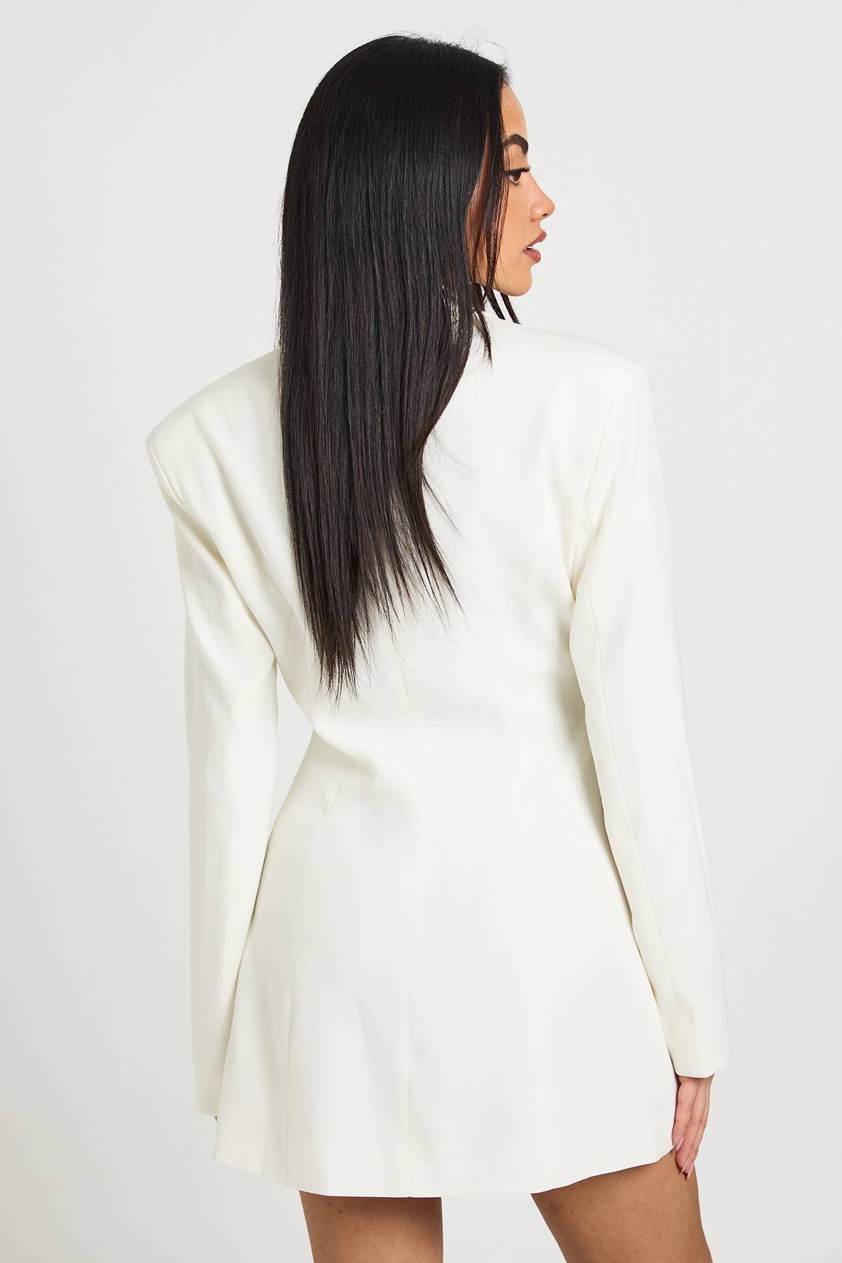 boohoo Robe Blazer À Gros Boutons Dorés