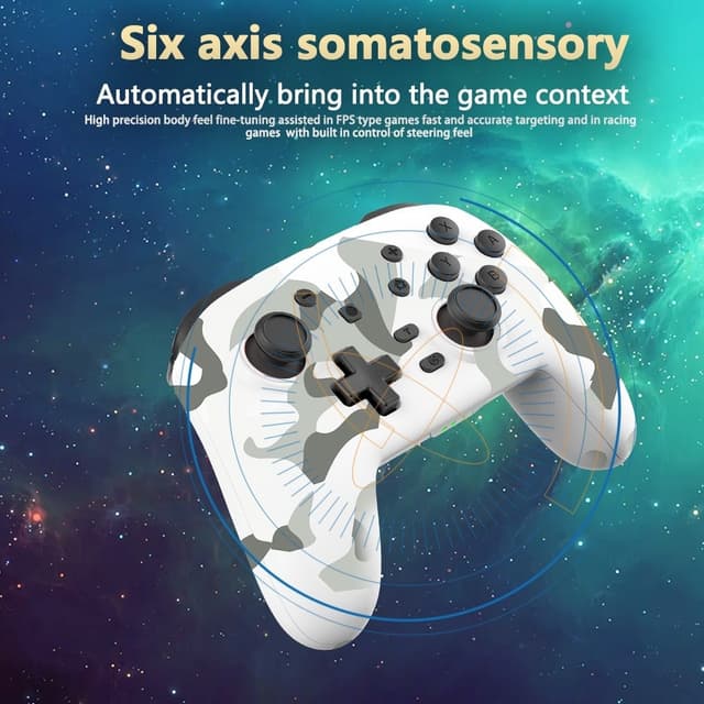 Kompatibel med Nintendo Switch Bluetooth Controller Gamepad Turbo Funktion