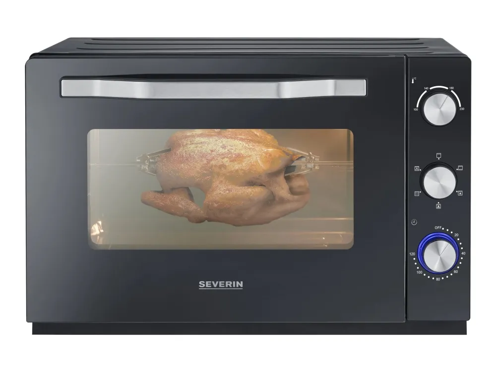 SEVERIN TO 2073 - Elektrisk ovn - konvektion - 60 liter - 2200 W - sort