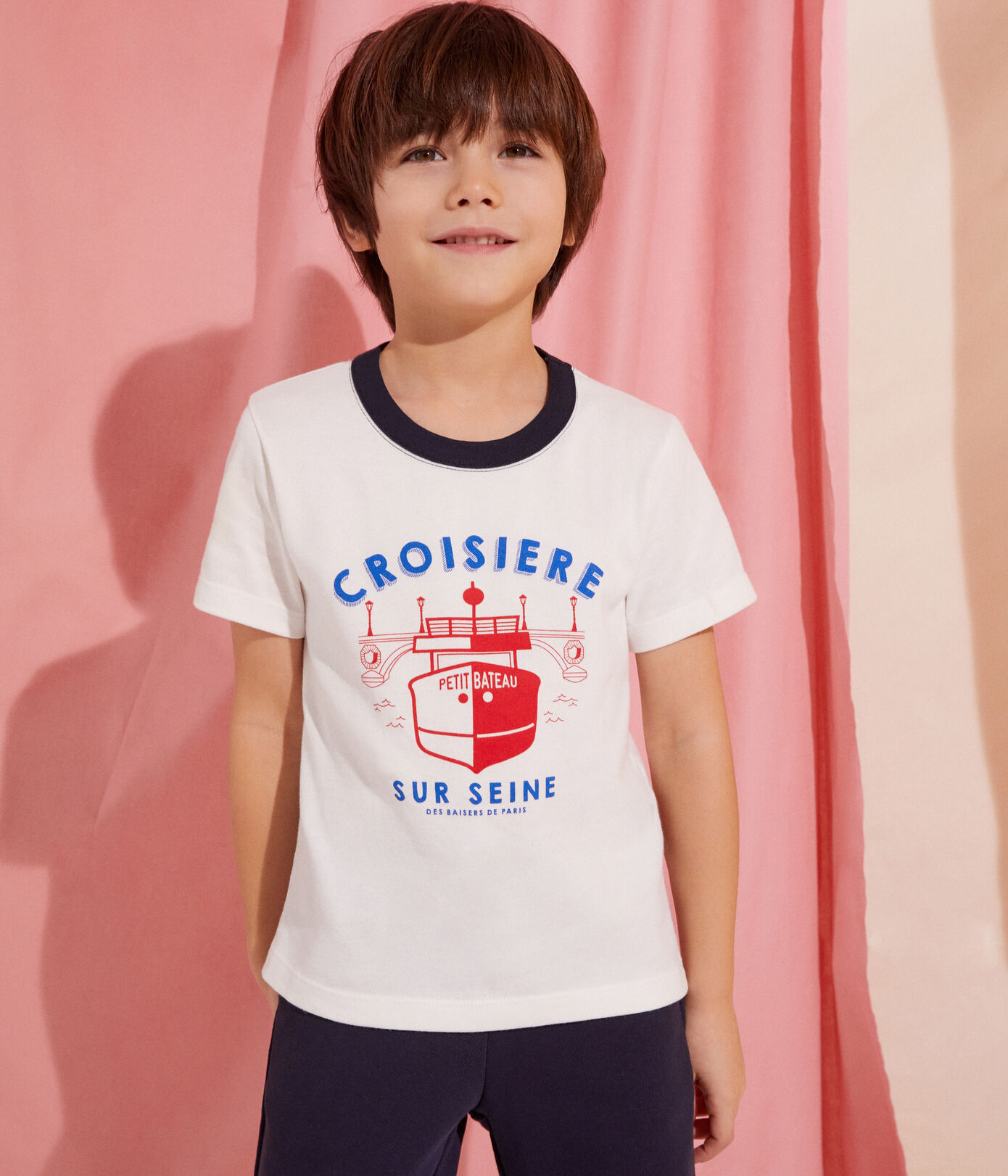 T-shirt manches courtes en coton enfant garçon