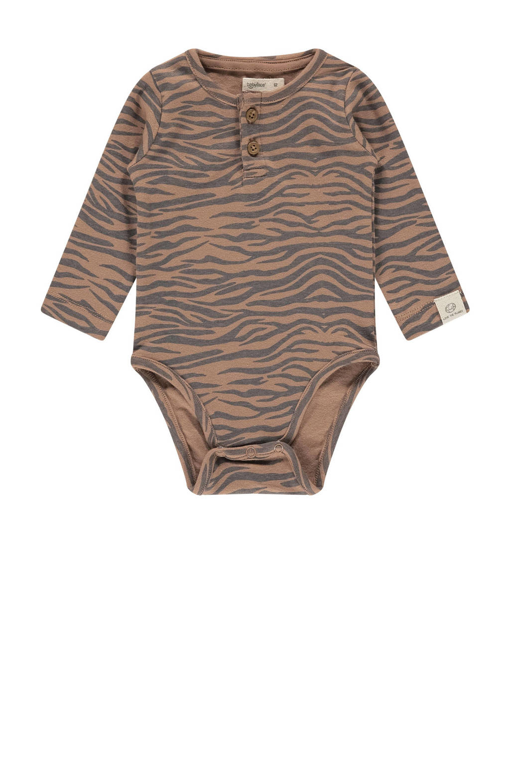 Babyface romper bruin/grijs