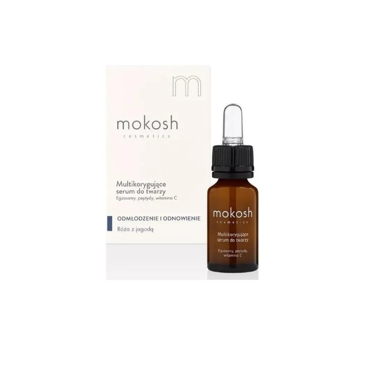 Mokosh Multi-Korrektur- Serum Exosomen, Peptide und Vitamin C mit Blaubeere 12 ml