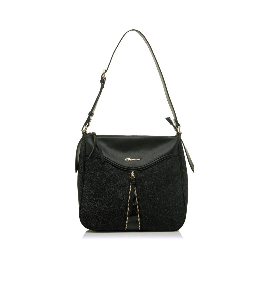 Bolsa de penas preta Mariamare