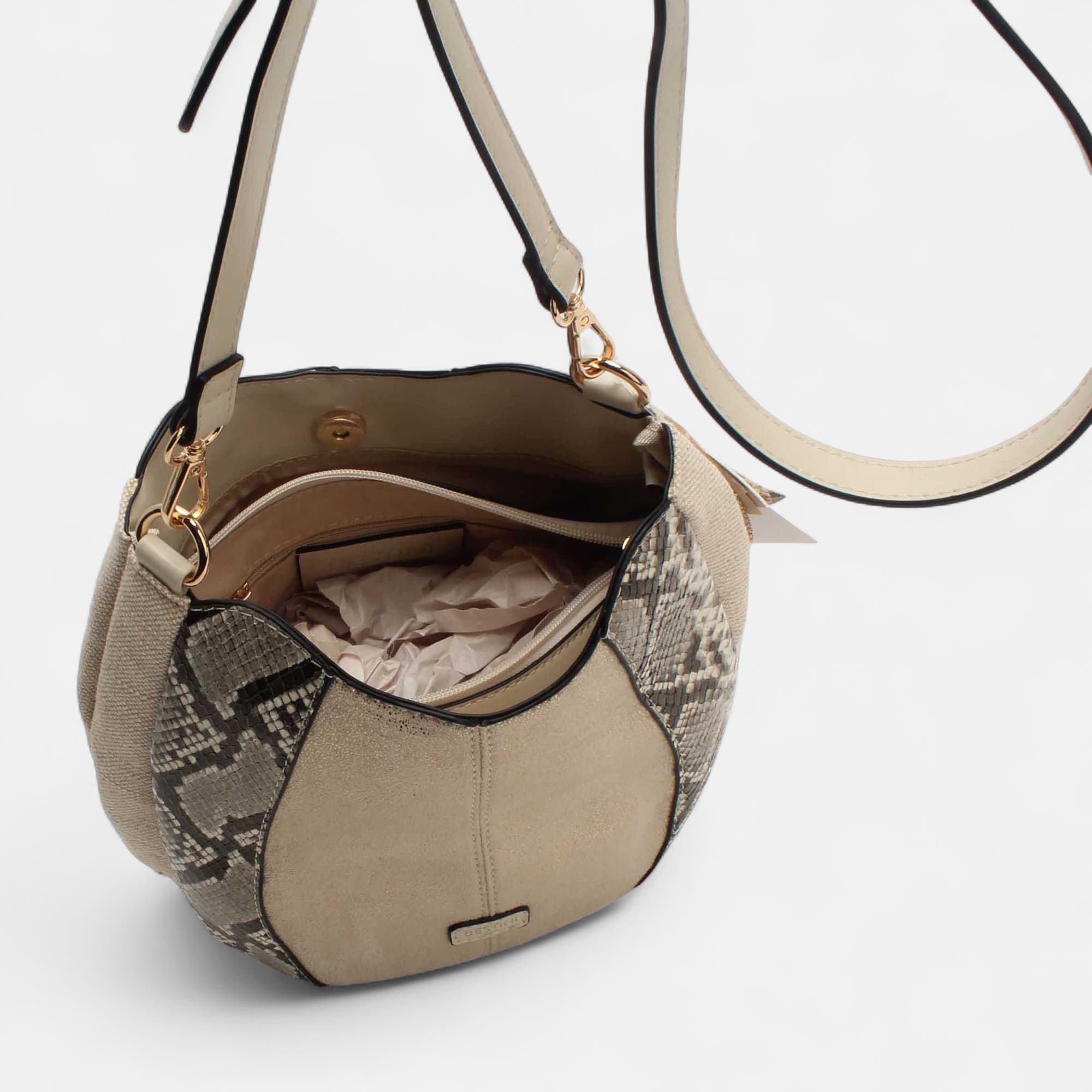 Sac bandoulière or