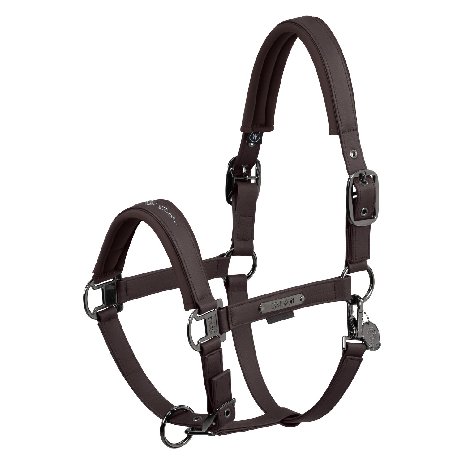 ESKADRON Platinum Halfter Double Pin Faux Leather  - teak brown