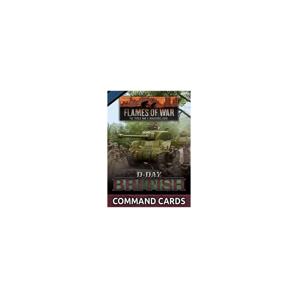 Flames of War - D-Day British Command Cards