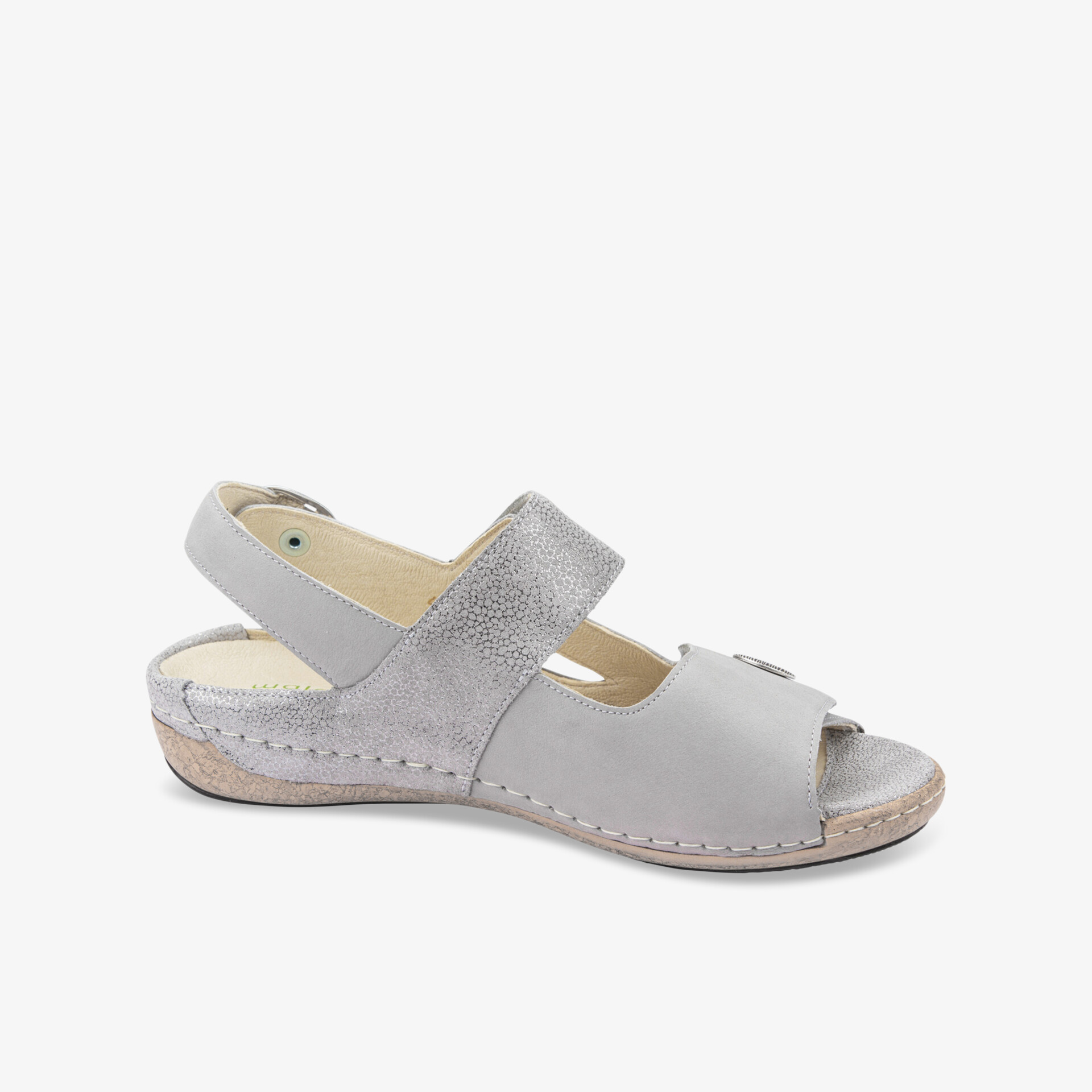 waldläufer Damen Sandalen grau