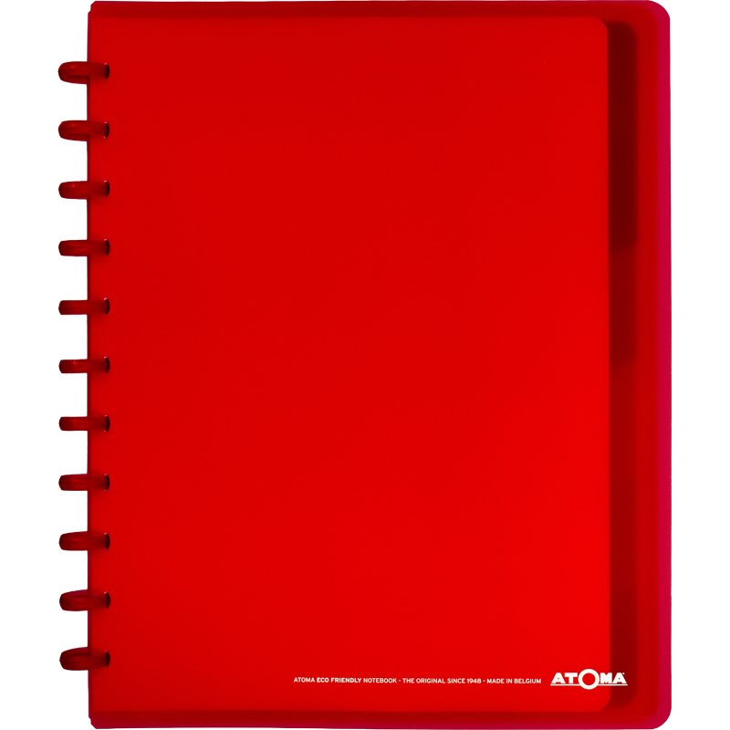 Cahier spirale Atoma 24 x 29,7 cm- blanc ligné - 120 pages