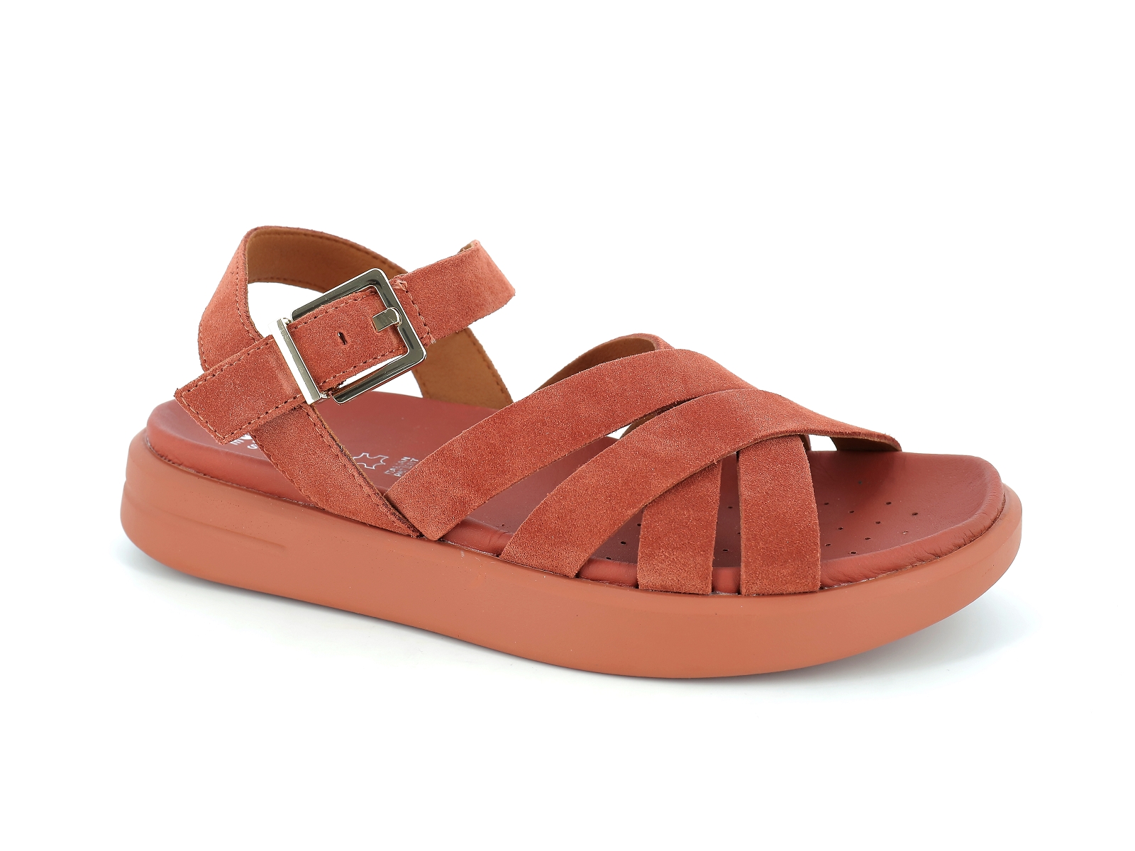Geox-D XAND 2S D35PAB Cuir Rouille