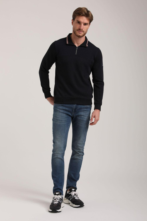 Gabbiano blauwe heren sweater