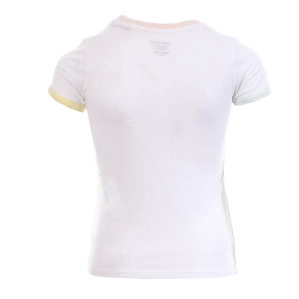 Teddy Smith T-shirt Blanc Fille Teddy Smith Trio