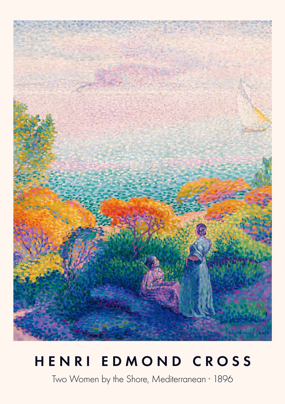Zwei Frauen an der Küste von Henri Edmond Cross