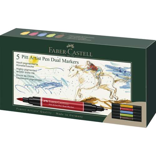 FABER-CASTELL Pitt Artist Pen Dual Marker im Kartonetui