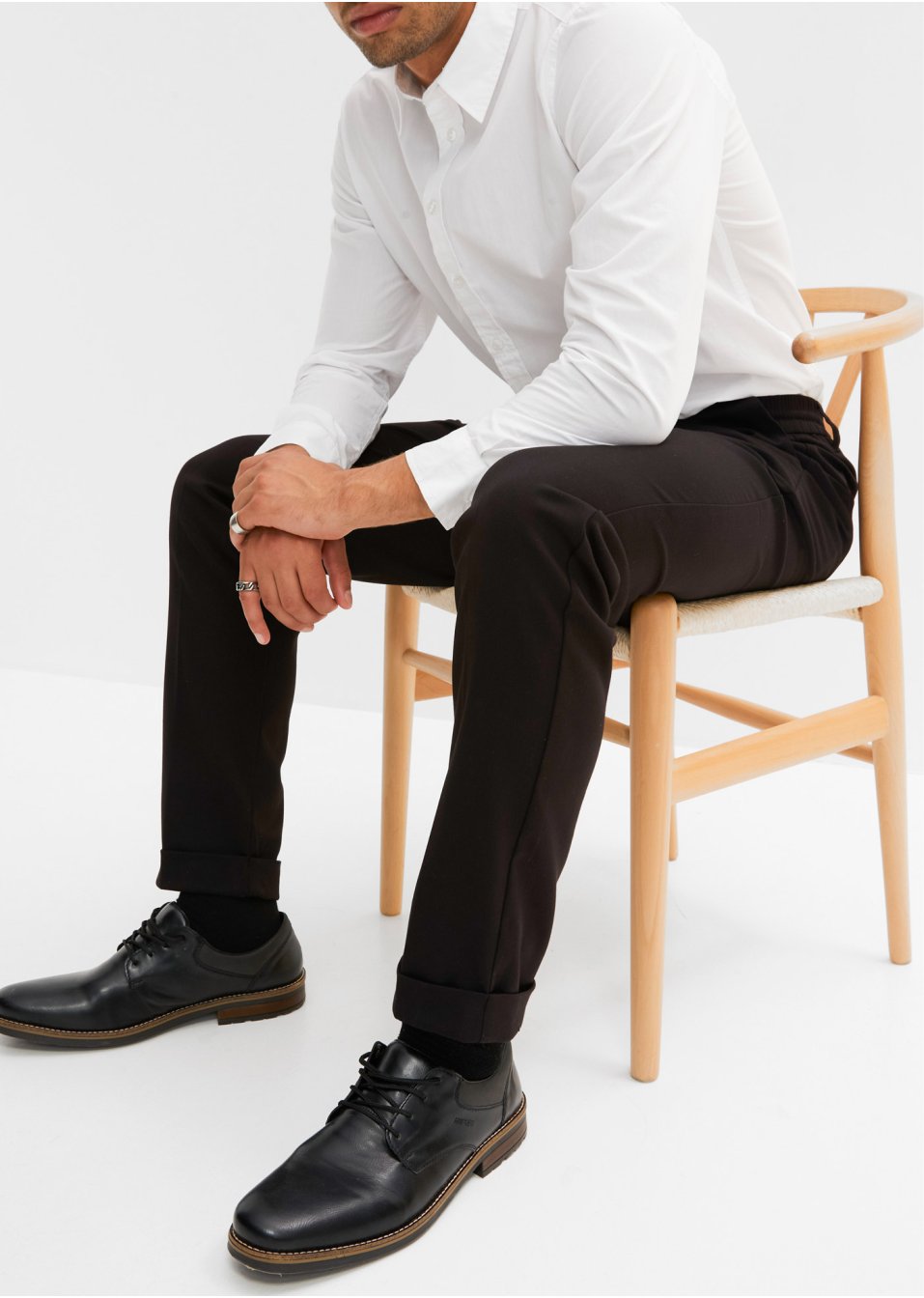 Pantalon à pinces Loose Fit, Tapered