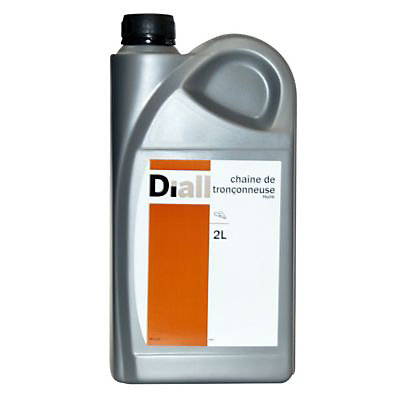 Bidon d'huile pour chaîne de tronçonneuse Diall 2L