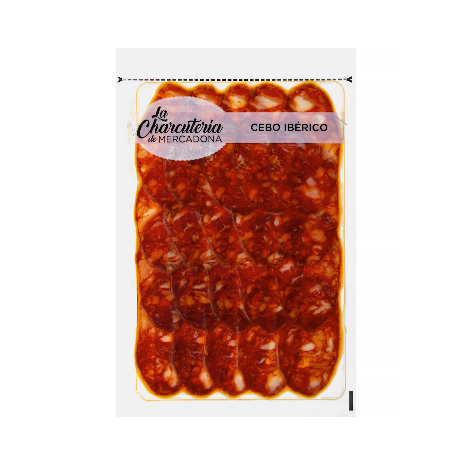 Chorizo ibérique coupé à la machine