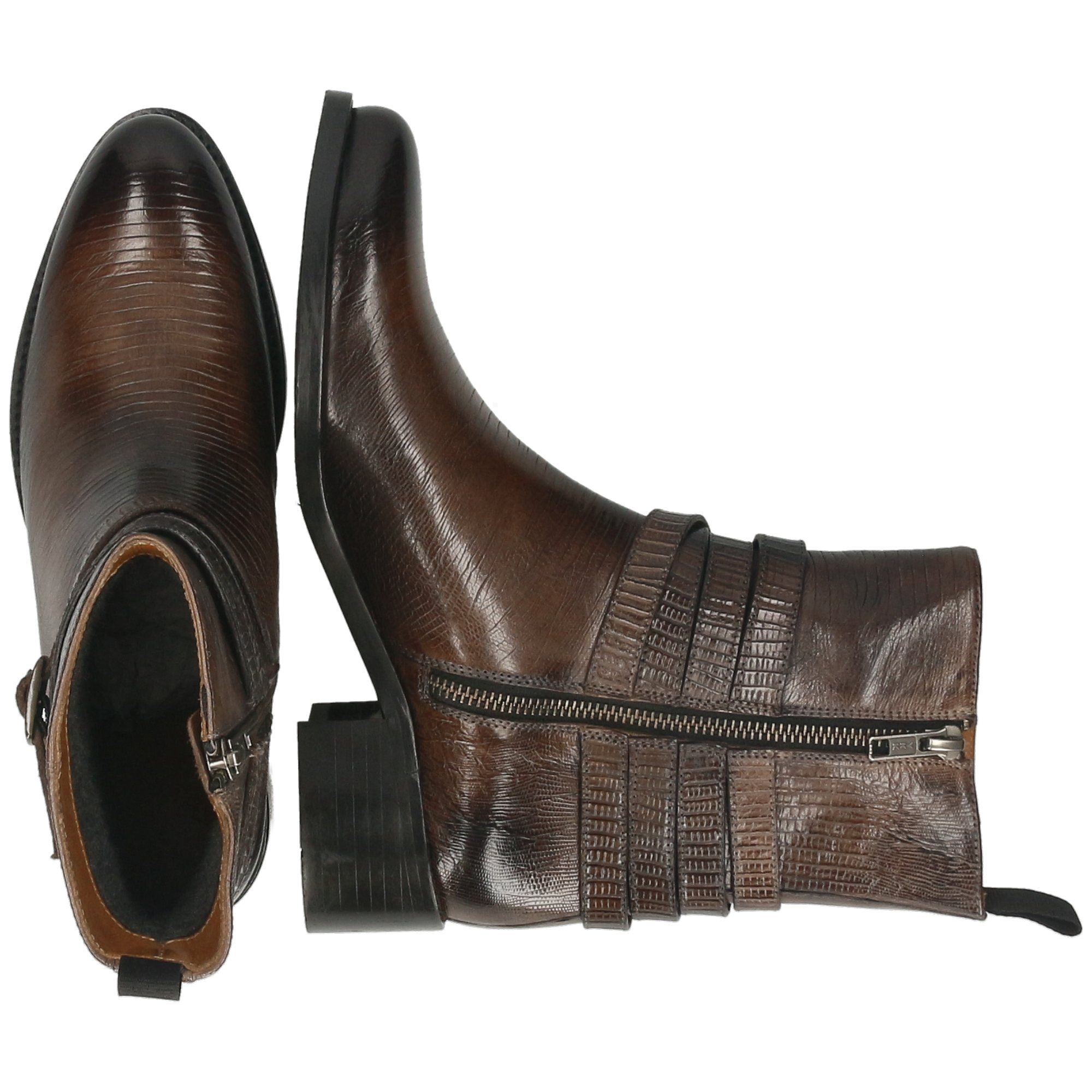 KAYA 2 - Bottes à talon bottier | Gris