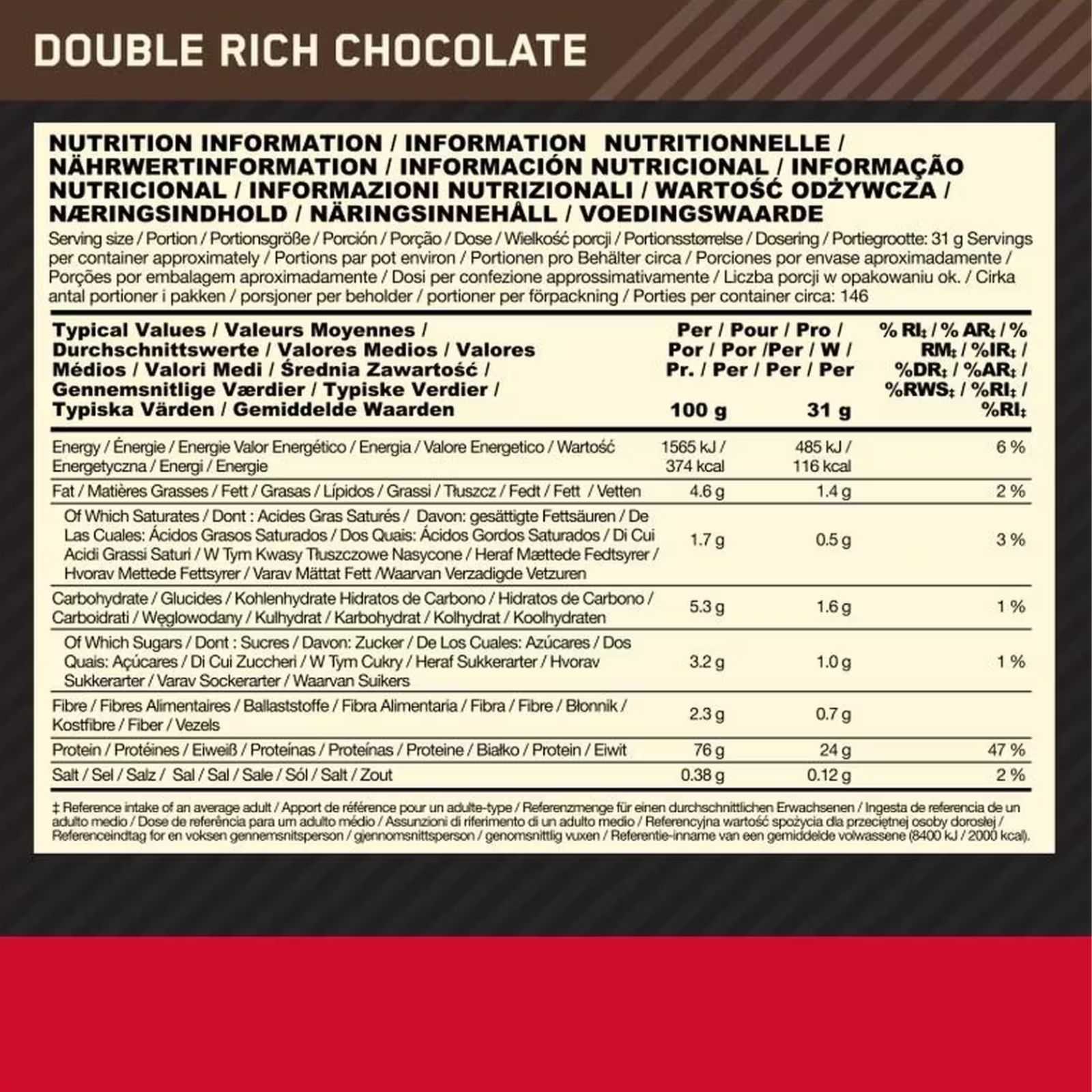 Optimum Nutrition 100% Whey Gold Standard 450 g