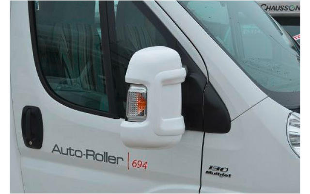 Milenco Falcon Spiegelabdeckungen für Fiat Ducato, Peugeot Boxer und Citroen Relay ab 2007 mit langen Armspiegeln 2 Stück