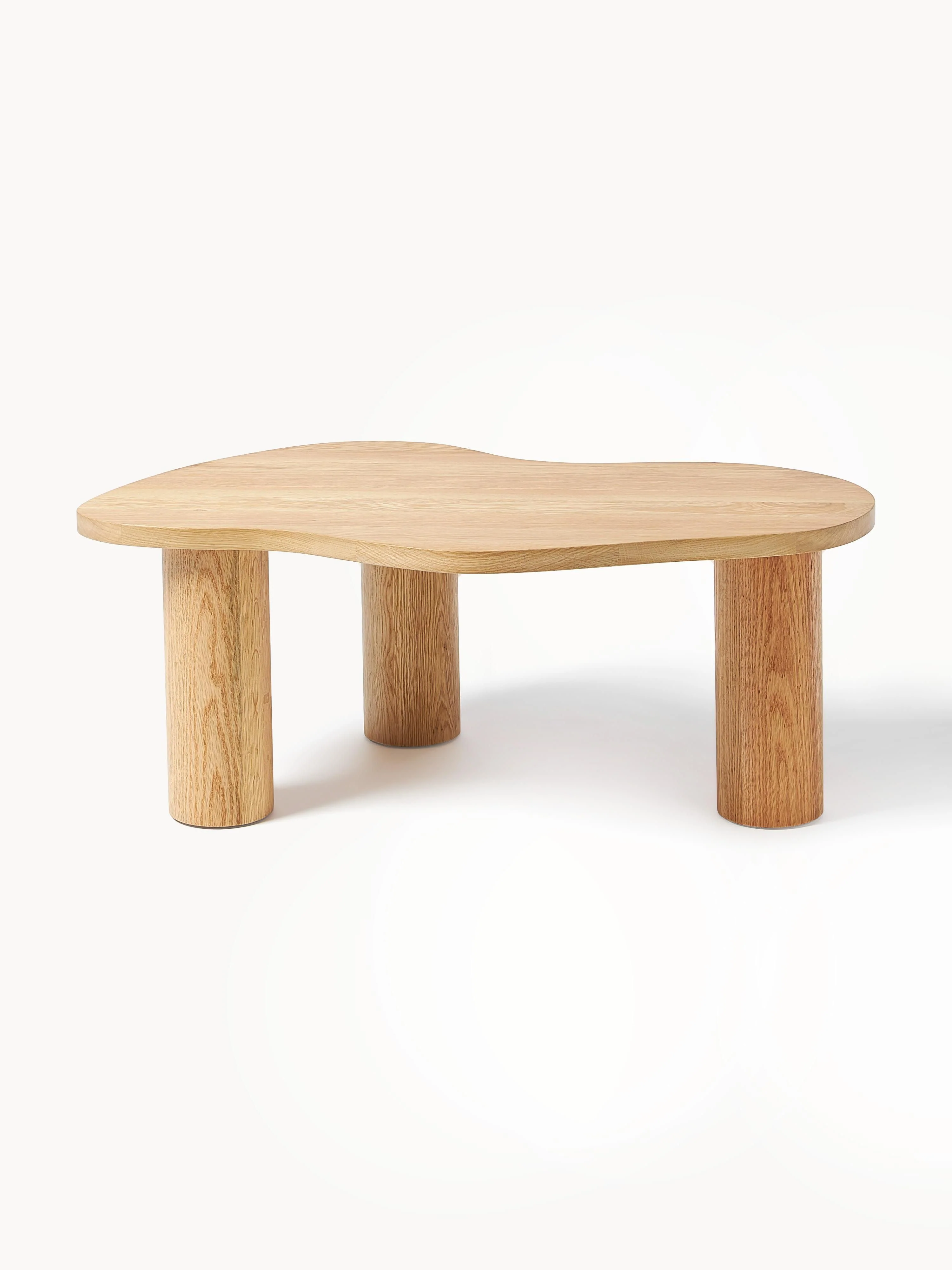 Salontafel Didi van eikenhout in organische vorm