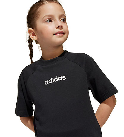 adidas Performance T-Shirt - 160 - Schwarz m. Weiß