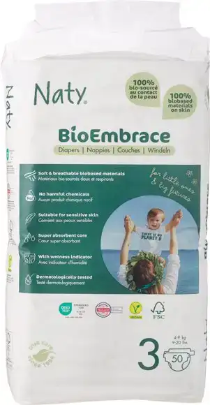 BioEmbrace luiers 3 (4-9 kg)