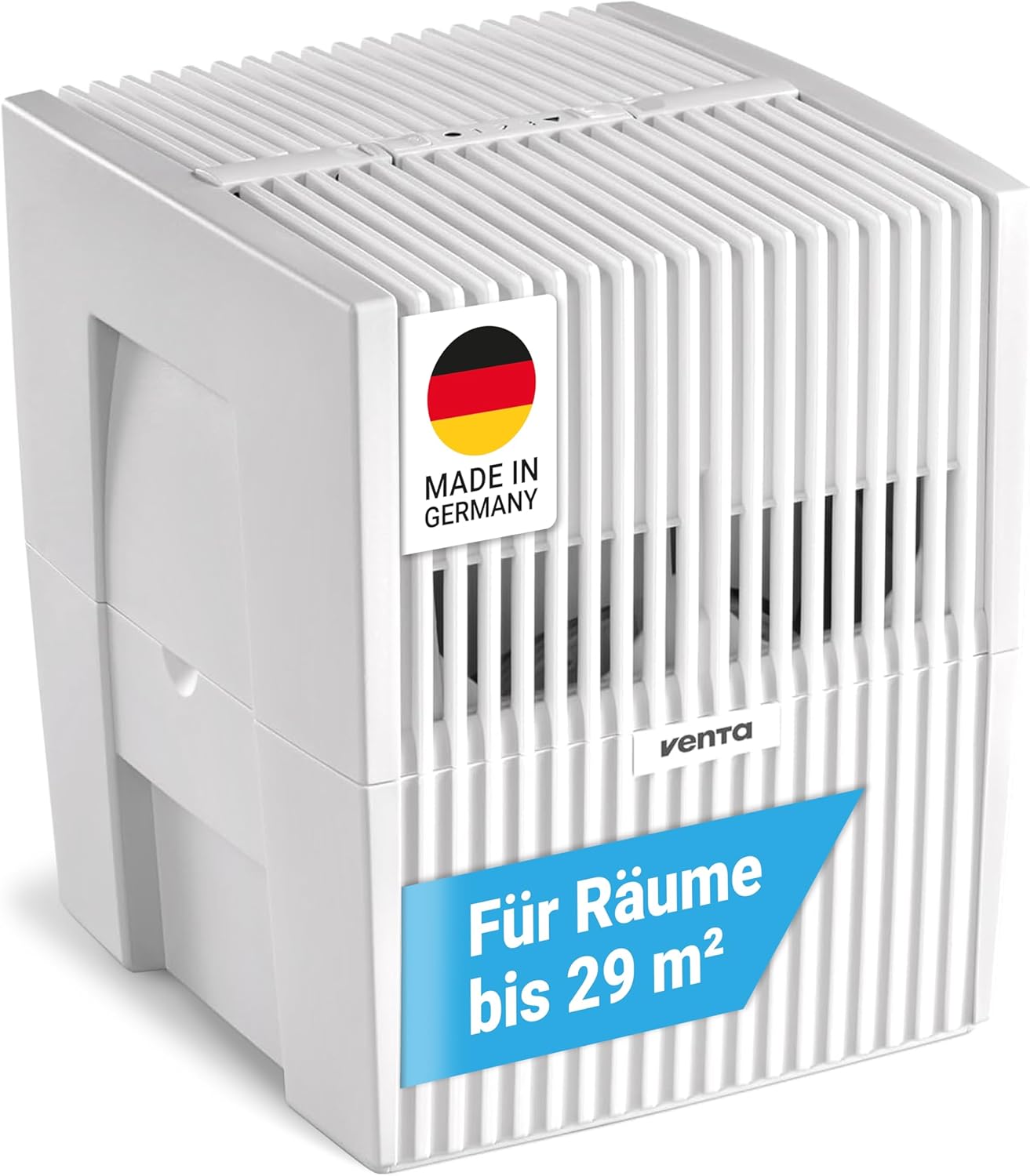 Venta Luftbefeuchter LW15 Classic Original, sehr leise 20 dB(A), energieeffizient 2 Watt, hygienische Kaltverdunstung ohne Filter, 5 l-Tank, bis 29 m², mit Duftfunktion