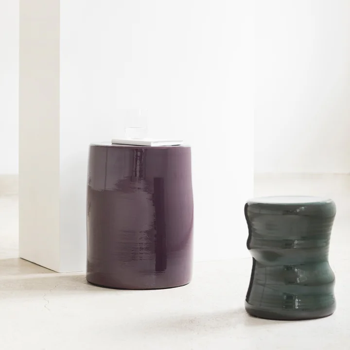 Serax - Pawn Organic Hocker, Ø 29 cm, grün