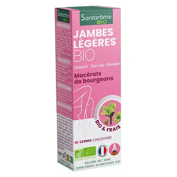 Santarome Bio - Tri Complexo de Brotos Orgânicos de Pernas Leves - Frasco de 30ml