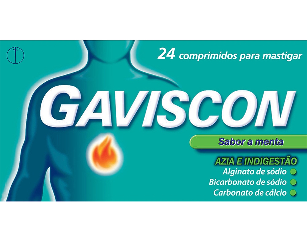 COMPRIMIDOS GAVISCON MASTIGAR 250 133.5 80MG MENTA 24UN
