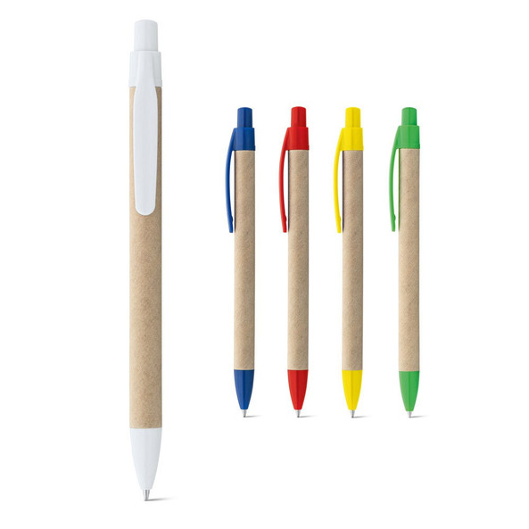 hi!dea 91628 - Stylo en papier kraft avec clip