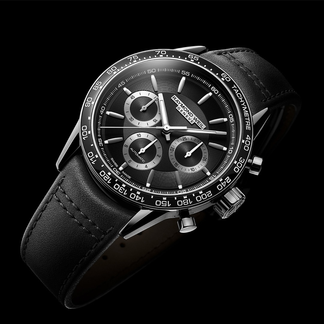 Raymond Weil Freelancer Automatik Chronograph Schwarz Ø 43mm
