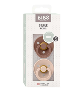 BIBS Fopspeen 6-18 Maanden Symmetrical Blush/Woodchuck 2ST