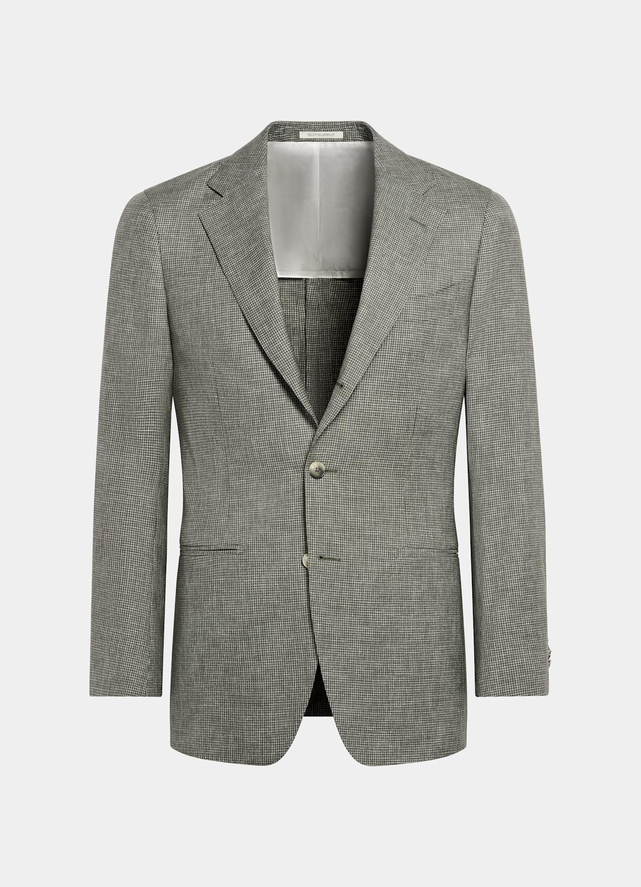 Costume Perennial Havana coupe Tailored vert moyen pied-de-poule