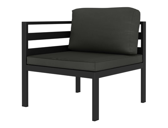 LES TENDANCES - Salon extérieur Salon de jardin-gris-6 places-70x70x64.5-370589